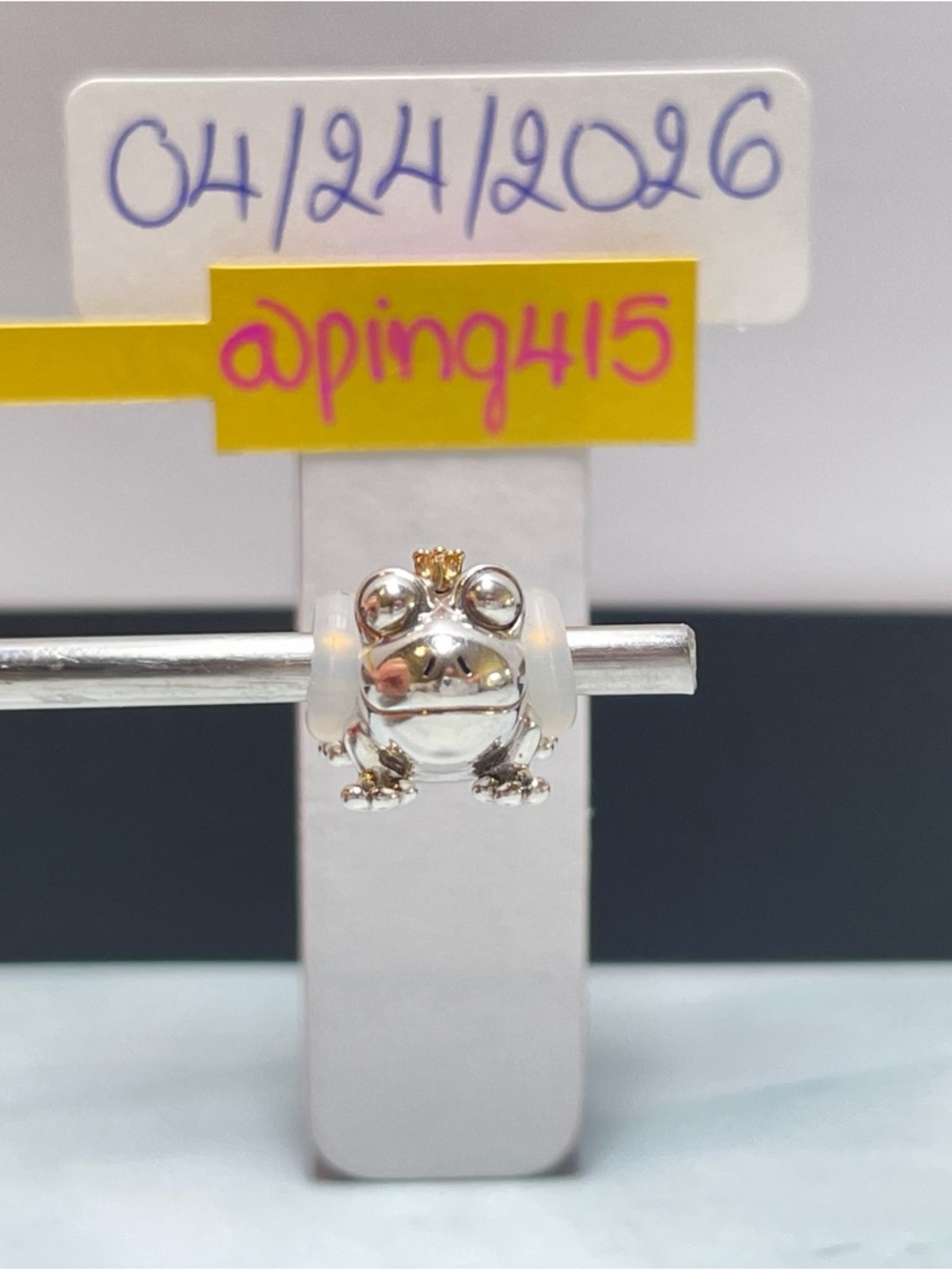 Pandora Two Tone Frog Prince Charm